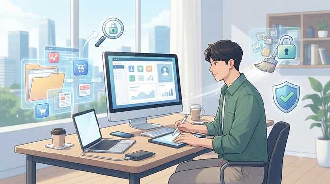 e프라이버시 클린서비스로 잊힌 계정까지 한 번에 관리하기