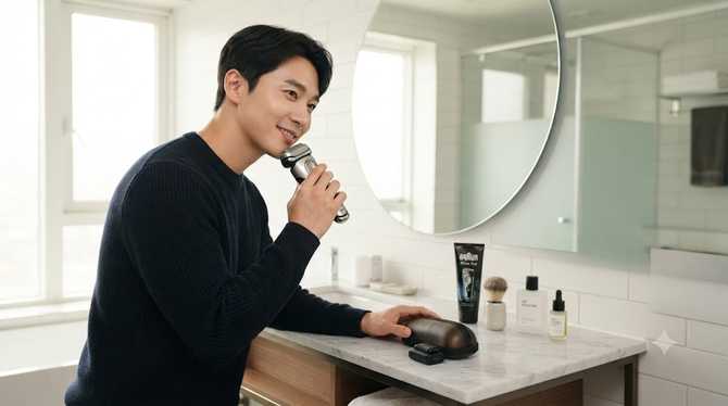 브라운 면도기 9 PRO+로 피부 트러블 없이 깔끔 면도, 선물 가치까지 높이는 선택