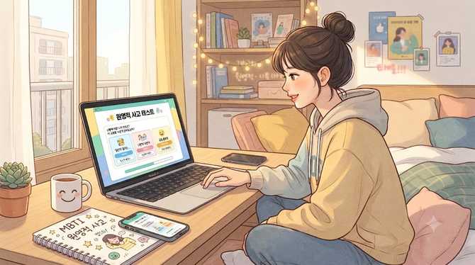 적사고 MBTI 방구석 연구소 원영적 사고 테스트 진행 및 유형별 결과 확인하기