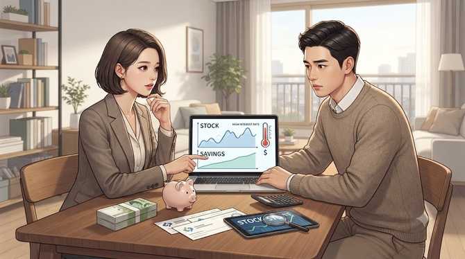 맞벌이 가정에서 고금리 시대 주식과 예금 중 더 안전한가?