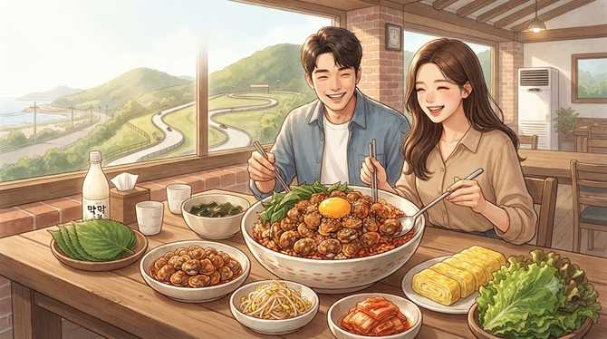 강화도 맛집 꼬막한상, 루지 근처에서 만난 꼬막비빔밥의 진수