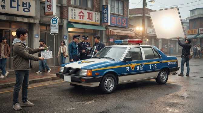 현대 스텔라가 영화 호프 경찰차였다, 시대 고증의 비밀은? (2)