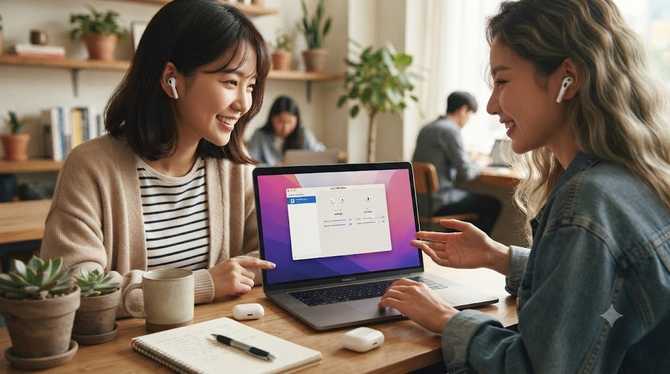 맥북에서 에어팟 두 대를 동시에 연결하는 간단한 설정으로 소리 공유 (2)