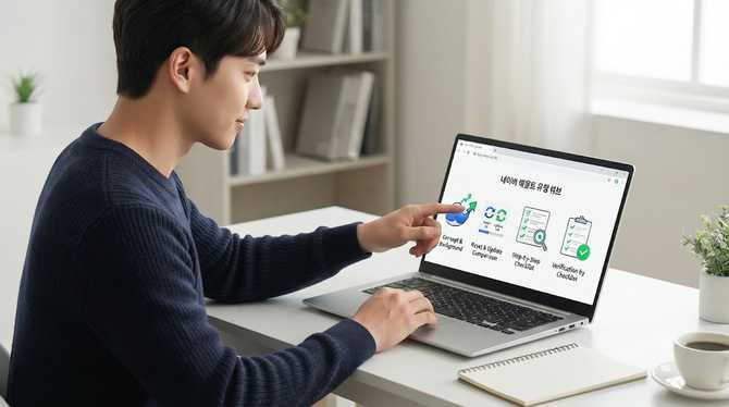 네이버 웨일 초기화 및 업데이트 설정 방법 간단 정리 (2)