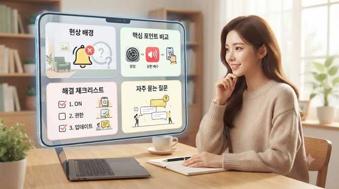 아이폰 카톡 알림 안떠요 세 가지 해결 방법 2분 정리 (2)