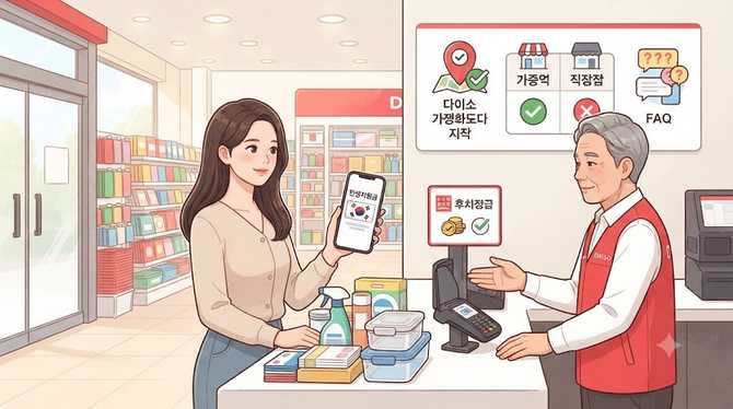 민생지원금 다이소 사용 가능 가맹점 찾는 방법 민생회복 소피 쿠폰 현명하게 사용하기 (3)