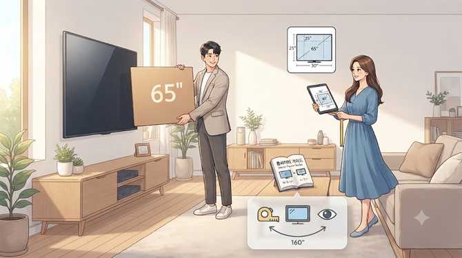티비 인치 계산으로 우리 집에 딱 맞는 TV를 찾는 실전 팁과 거리 가이드 (3)