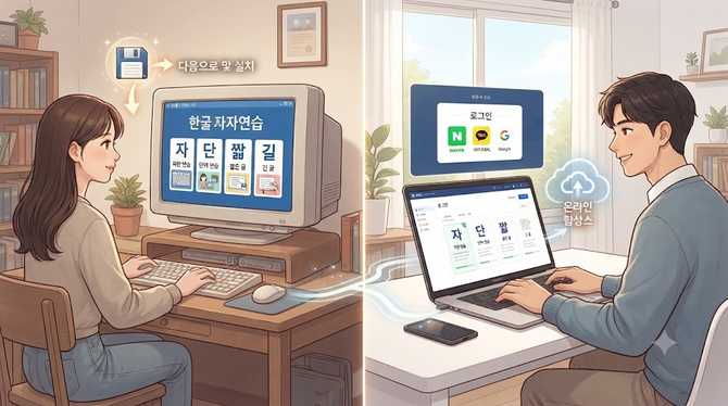 한컴타자연습 구버전과 온라인 이용, 어떤 선택이 더 효율적일까 비교 (3)