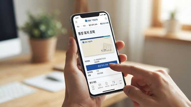 기업은행 통장사본 모바일 발급 방법(통장 표지 조회로 1분 해결)