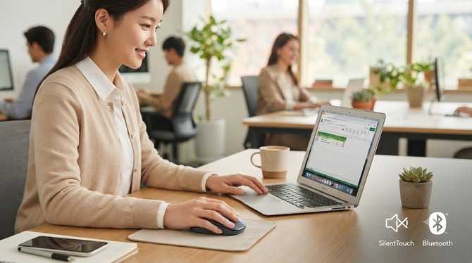 로지텍 M240 무소음 블루투스 마우스의 가성비, 사무실 필수로 남는 이유