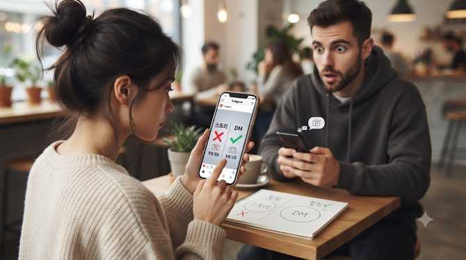 인스타 스토리 캡쳐 알림 여부와 DM 캡처 여부, 실사용 차트 분석