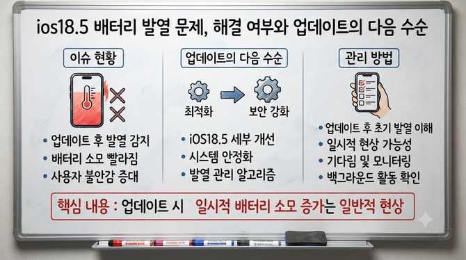 ios18.5 배터리 발열 문제, 해결 여부와 업데이트의 다음 수순