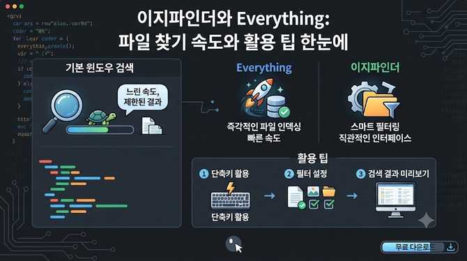 이지파인더와 Everything: 파일 찾기 속도와 활용 팁 한눈에