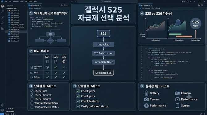 갤럭시 S25 자급제 후기, S26을 기다리지 않고 선택한 이유