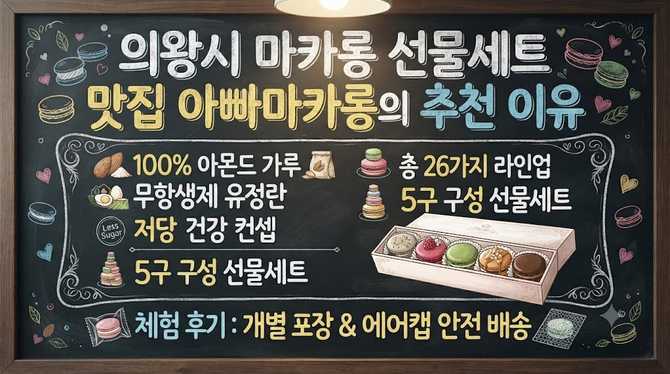 의왕시 마카롱 선물세트, 맛집 아빠마카롱의 추천 이유