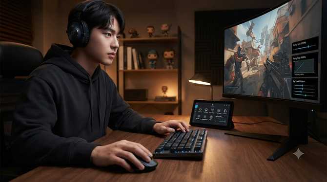 로지텍 G512 X 75: 8K 폴링레이트 체감은?