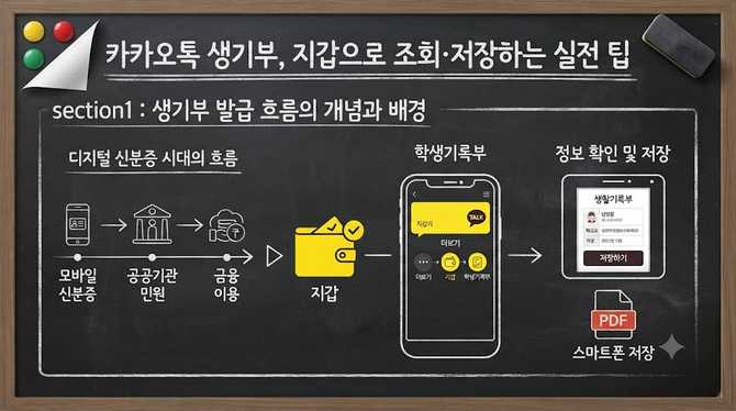 카카오톡 생기부, 지갑으로 조회·저장하는 실전 팁