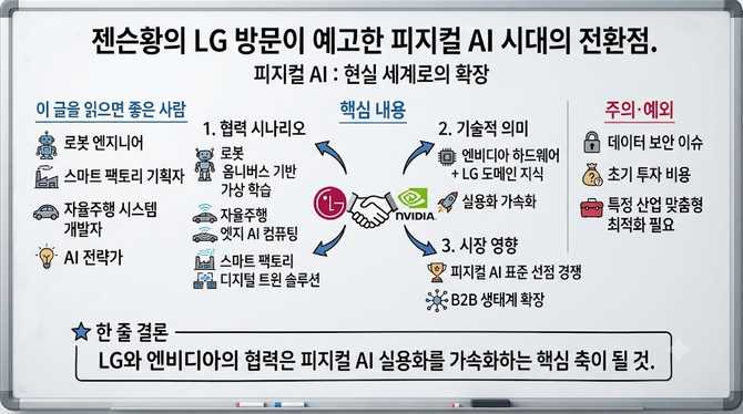 젠슨황의 LG 방문이 예고한 피지컬 AI 시대의 전환점