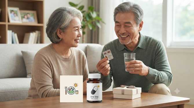 부모님 건강 관리에 최적화된 종합 비타민, 원데이 올인원 추천