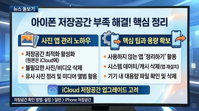 아이폰 저장공간 늘리기 핵심 팁과 사진 앱 관리 노하우