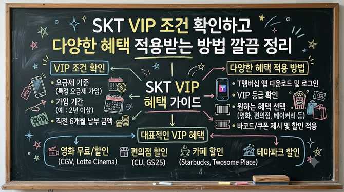 SKT VIP 조건 확인하고 다양한 혜택 적용받는 방법 깔끔 정리