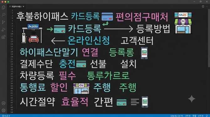 후불하이패스 카드등록 방법 및 편의점 구매처도 함께 알아보기