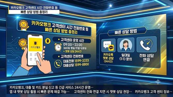 카카오뱅크 고객센터 시간 및 전화번호 빠른 상담 방법 총정리