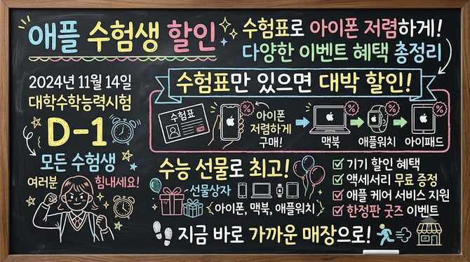 애플 수험생 할인 수험표로 아이폰 저렴하게 구매할 수 있는지 및 다양한 이벤트 혜택 알아보기