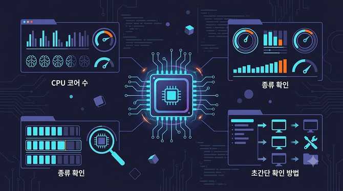내 컴퓨터 사양 보는 법 CPU 종류 확인 CPU 코어 수 초간단 확인 방법
