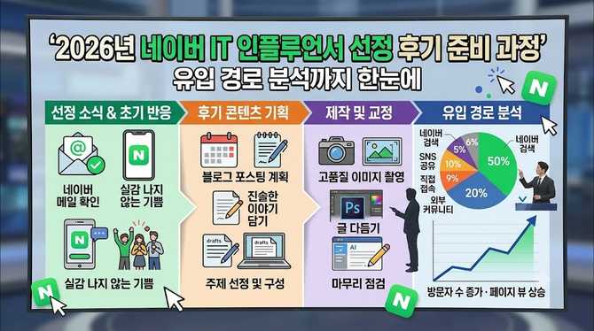 2026년 네이버 IT 인플루언서 선정 후기 준비 과정과 유입 경로까지