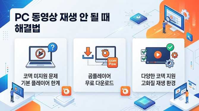 곰플레이어 무료 다운로드 방법 PC 동영상 재생 안 될 때 해결법