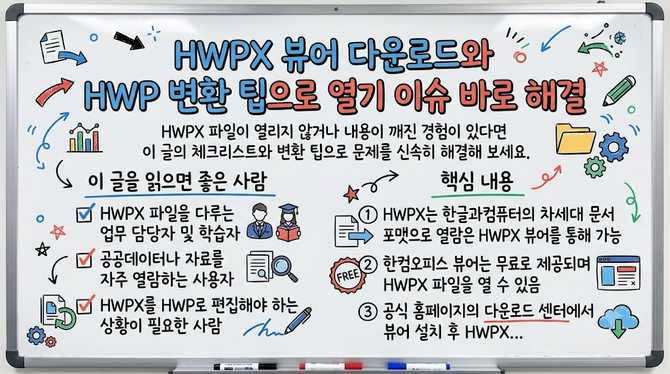 HWPX 뷰어 다운로드와 HWP 변환 팁으로 열기 이슈 바로 해결