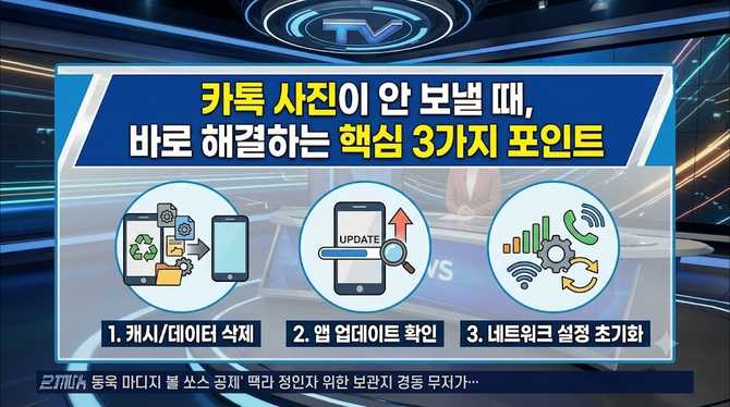 카톡 사진이 안 보낼 때, 바로 해결하는 핵심 3가지 포인트