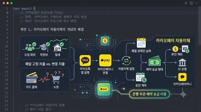 카카오페이 자동이체 등록과 해지 방법, 간편하게 끝내는 핵심 가이드
