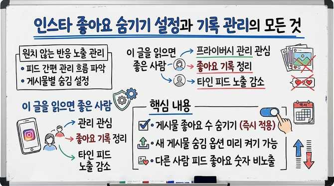 인스타 좋아요 숨기기 설정과 기록 관리의 모든 것