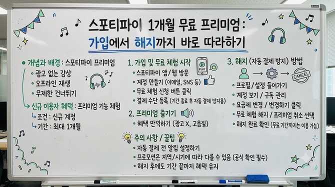 스포티파이 1개월 무료 프리미엄, 가입에서 해지까지 바로 따라하기